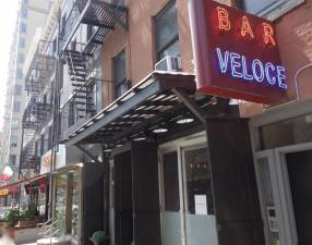 Bar Veloce in Chelsea. Photo: Deborah Fenker