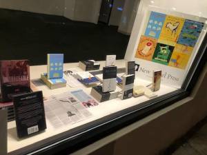 Pop-up display in former Bank Street Bookstore window. Photo courtesy of New Vessel Press