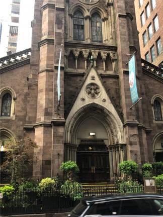 St. John the Baptist Church could be demolished if Amtrak presses ahead with plan to demolish the block south of Penn Station. Photo: Keith J. Kelly
