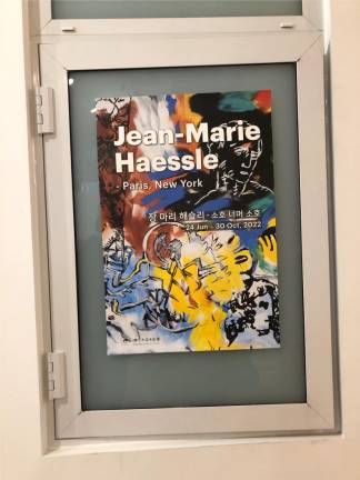Poster from a Jean-Marie Haessle exhibit in Japan in 2022. Photo: Lorraine Duffy Merkl