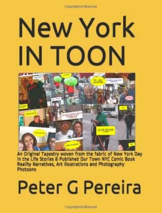 Cover of Peter Pereira’s book “New York IN TOON.”