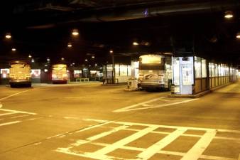The Port Authority Bus Terminal, where a man reportedly stabbed a commuter nine times on April 22. Michael McCloskey, 42, has been arrested in connection with the attack.