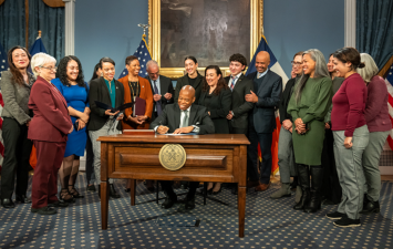 Eric Adams signing an extension of NYC’s rent stabilization law on March 25, which will now expire in April 2027.