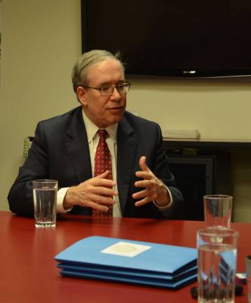 Comptroller Scott Stringer discusses his priorites for the coming year. Photo by Daniel Fitzsimmons