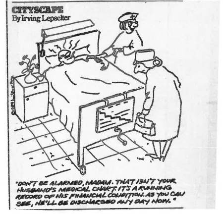 The Spirit of Young Entrepreneurs Drawing by Irving Lepselter in Our Town in the 1980s. Photo courtesy of Arlene Kayatt