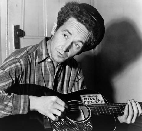 Woody Guthrie in 1943. Photo: Library of Congress, via Wikimedia Commons