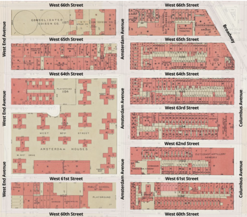 Map of the area adapted from a 1955 Bromley map. Photo courtesy of Landmark West