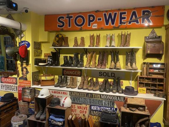 Boots and other vintage items. Photo: Michael Simonson