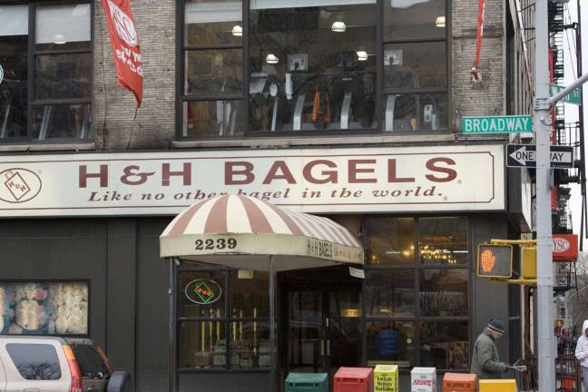 The original H &amp; H Bagels store on Broadway and West 80th Street in 2009. Photo: Mdineenwob via Wikimedia