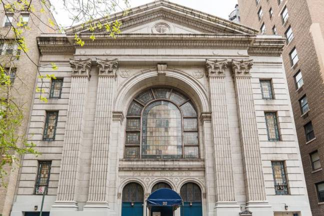 Shaare Zedek's synagogue at 212 West 93rd Street is being replaced by a 14-story building, with three floors designated for the congregation. Photo courtesy of Congregation Shaare Zedek