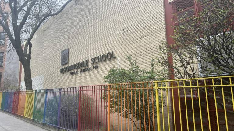 Some parents and teachers at West Prep Academy, an Upper West Side middle school that currently shares a building with PS 145 are against a plan to move the middle school to a new building a few blocks away. Photo Credit: Alessia Girardin.
