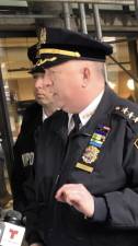 <b>Chief of Patrol John Chell praised actions of the UWS community for a timely reaction that led to the quick apprehension of a suspect in shooting of a student on the UWS on Tuesday, the first of three shootings that that police now think are connected.</b> Photo: Keith J. Kelly