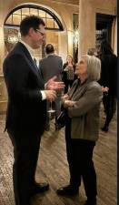 Steven Rubenstein at the Chelsea Hotel where he feted his mentor at Rubenstein public relations, Nancy Haberman, who is stepping away from her role as executive vice president at the company but promises to continue consulting. Photo: Facebook.