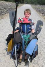 The author with his camp gear.