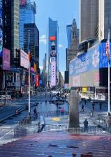 Times Square area on March 25.