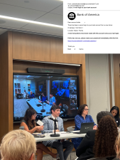 The JCC Marlene Meyerson Center recently held a scam-prevention training, in order to help senior citizens ward off scams such as phishing attacks (overlaid photo top right corner).