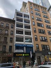 The exterior of 108 Greenwich St. in March 2025.