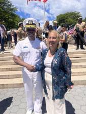 USN Rear Admiral Alexis “Lex” T. Walker and Council Member Gale Brewer, Soldiers &amp; Sailors Monument, May 26, 2025.