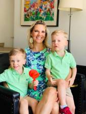 Nicole Frankel and with her twin sons. Photo courtesy of Nicole Frankel
