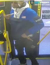 Wanted for forcible touching on the M35 bus.