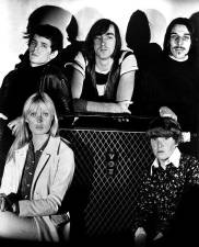 <b>A publicity photo of the Velvet Underground, circa 1966, around the time that they were recording their debut album The Velvet Underground and Nico. Clockwise from top left: Lou Reed, Sterling Morrison, John Cale, Maureen Tucker and Nico.</b>