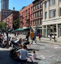 Columbus Avenue ‘Open Streets,’ 2021. Photo courtesy of Columbus Aveue BID