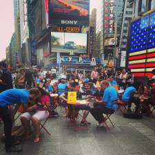 From Make Music Day in 2016, in Times Square.