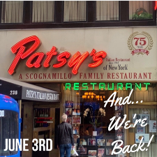 Patsy’s recently reopened after a pandemic hiatus. Photo courtesy of Patsy’s Italian Restaurant