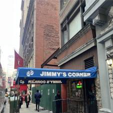 Jimmy’s Corner is battling the Durst Organization, which wants to evict the boxing-themed dive bar to make way for a sale, in court.