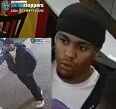 Wanted for chain-snatching robber in Inwood, April 18.