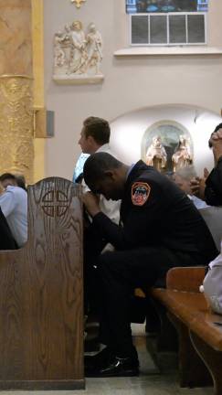 Firefighter mass at St. Francis of Assisi, Sept. 11, 2025.