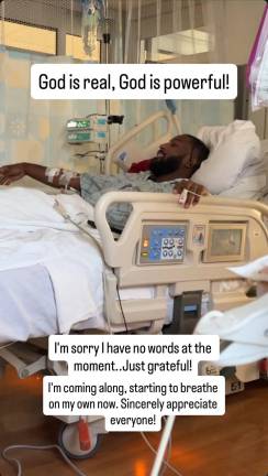 Kris Boyd recovering in Bellevue hospital.