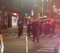 The police response to an August 20 hit-and-run incident, which allegedly saw 29 year-old Imani Lucas speeding a Honda Accord into seven pedestrians on a Midtown crosswalk. She reportedly told cops that she “prayed to God” while revving through a red light. She was finally caught on the LIE in Queens.