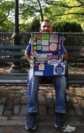 Felix Morelo at Tompkins Square Park, May 2022. Photo: Gabo Rodriguez-Tossas