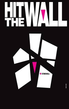 Verlizzo's show art for &quot;Hit the Wall,&quot; a short-lived Off-Broadway show about the 1969 Stonewall riots.