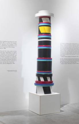 Ettore Sottsass (Italian, 1917-2007). &quot;Power Distributor Menhir,&quot; 1967. Ceramic. 93 11/16 in. Private Collection, Europe &#xa9; Studio Ettore Sottsass Srl