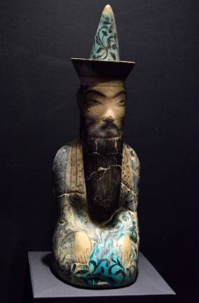 Figurine of &quot;Sultan Tughril&quot; from 13th century Iran. Photo: Adel Gorgy