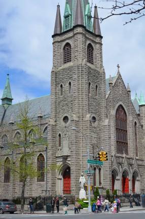The Church of the Holy Name of Jesus, where Nicholas Figueroa&#x2019;s funeral was held, at 96th Street and Amsterdam Avenue on the Upper West Side. Photo: Daniel Fitzsimmons.