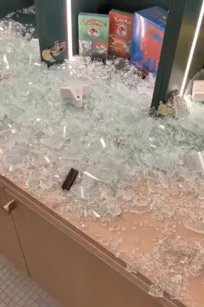 After the smash and grab Pokémon shop Poké Court.