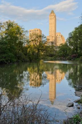 The Pierre as seen from Central Park. Residents, including fashion tycoon Tory Burch, are filing suit to halt a proposed sale—and the evictions that would result.
