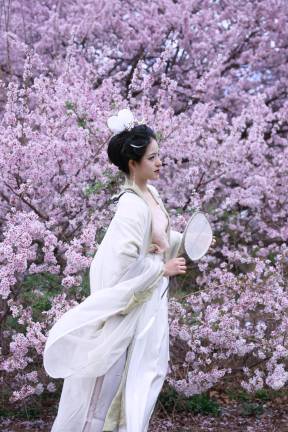 Linzy Lin, Long Island City dressed as a “blossom goddess”