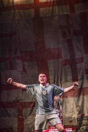 Directed by Sean Turner, “Why I Stuck a Flare Up My Arse for England” is a physically demanding role for writer/actor Alex Hill, who says Turner “made me bring it into my body more and give it 110 percent.”
