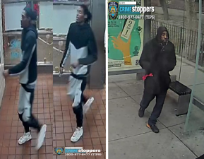 Wanted for Hate Crime Robbery (left) and Grand Larceny.