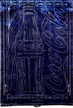 Andy Warhol, Coca Cola, 1962, Mimeograph Stencil, 14 x 9&quot; Photo by Adel Gorgy