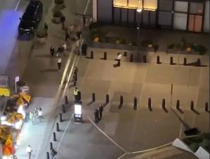 The normally bustling Hudson Yards subway station was deserted during evening rush hour on Oct. 3. Police cleared the station after receiving what was initially thought to be bomb threat. It turned out to be a threat against executives of the investment firm KKR, which is headquartered there.