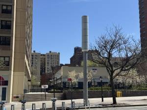 The first 5G tower on the Upper West Side, on Columbus Avenue between 94th and 95th streets