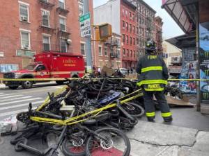 An e-bike fire on Madison St. in Chinatown killed four people in June.