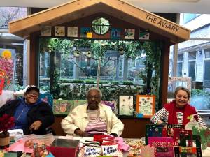 From left to right: Rosalie Gordon, Thelma Reid and Dominga Marquez of the Hand in Hand Committee.