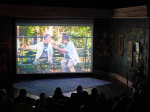 John McDonagh (left) and Seth Goldman play two old school New Yorkers in indie film “Love New York” which had a fundraising screening at the Irish Repertory Theater in Chelsea recently.