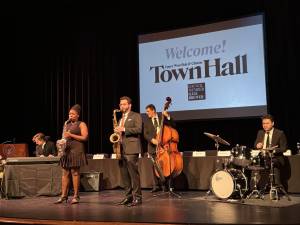 Keeping it mellow: The critically acclaimed Duke Ellington Ensemble from the Julliard School played at the opening of the spring town hall staged by City Council member Gale Brewer on March 23.